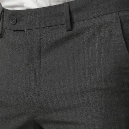 Van Heusen Grey Slim Fit Trousers image 4