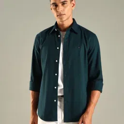 Tommy Hilfiger Green Cotton Regular Fit Shirt-picture-13