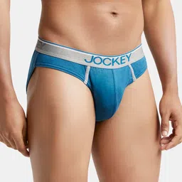Jockey Men Pack of 2 Super Combed Cotton Basic Briefs 8044 image 3