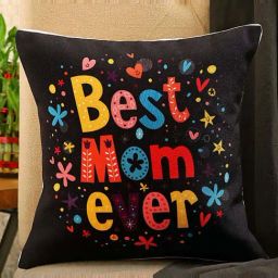 FNP Multicolor Canvas Poly Duck Best Mom Ever Printed Cushion-picture-14
