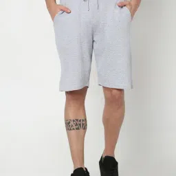 R&B Grey Cotton Regular Fit Shorts-picture-28