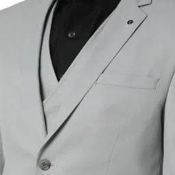 Van Heusen Grey Slim Fit Three Piece Suit image 4