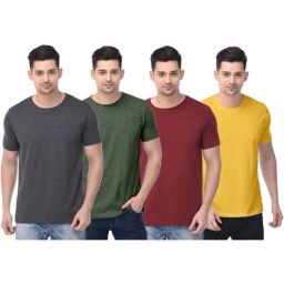 Color Capital Multicolored Regular Fit T-Shirt - Pack of 4-picture-24