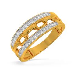 Kisna Diamond & Gold Jewellery Gracia for her 14k (585) Diamond & Gold Ring For Women-picture-12