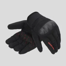 Royal Enfield Aeroflex Black Textured Riding Gloves - XL-image-55