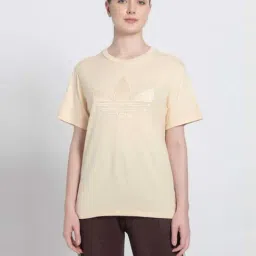 Adidas Originals Beige Cotton Sports T-shirt-image-24