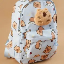 Ginger by Lifestyle Blue Printed Backpack image 2