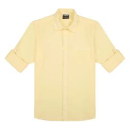 Charchit Boys Lemon Cotton Comfort Fit Shirt-picture-14