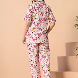 SHREE ARIHANT CREATIONS Women Animal Printed Regular Top with Pyjamas image 5