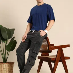 Mast & Harbour Stretchable Cargo Style Jogger Jeans-picture-46