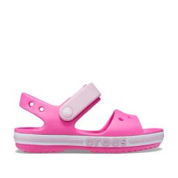 Crocs Kids Bayaband Electric Pink Back Strap Sandals-picture-29