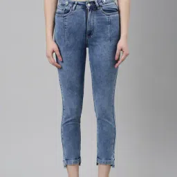 showoffff SHOWOFF Blue Denim Slim Fit Mid Rise Jeans-picture-36