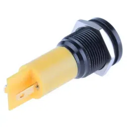 RS PRO Yellow Panel Mount Indicator , Mounting Hole Size 16 mm, Termination Type Solder Tab, Model No 208324 image 3