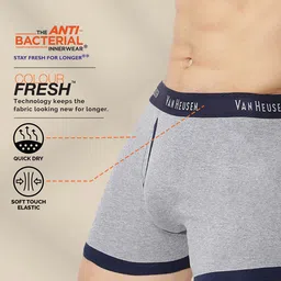van heusen innerwear Van Heusen Men Pack of 2 Antibacterial Colour Fresh Trunks 110044 image 3