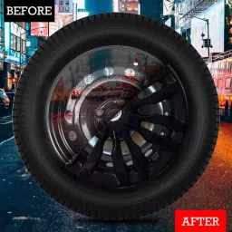 Auto Pearl R13 Press Type With Retention Ring PTAC340 Wheel Cover for Datsun GO Plus A 46.9 cm image 4