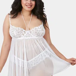 LoveAasan Women Plus Size Shoulder Straps Baby Doll-picture-20