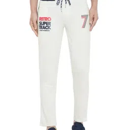 Duke Light Grey Printed Cotton Track Pants-picture-19