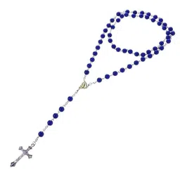 cresha Jesus Cross Crucifix Rosary Prayer Bead Pendant Christian Jewellery for Men and Women image 2