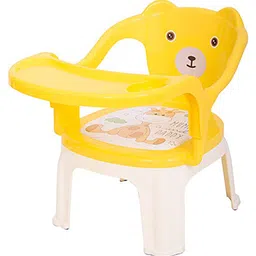 Baybee Dinning Plastic Baby Chair with Cushion Seat & High Backrest - Yellow-picture-10