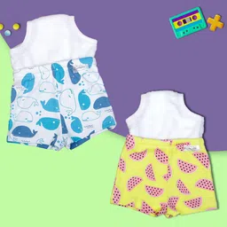 Snugkins Potty Training Shorts for Toddlers,Boys & Girls|100% Cotton Size 1 (1-2 years)-Pack of 2-Watermelon & Whale-picture-30