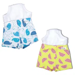 Snugkins Potty Training Shorts for Toddlers,Boys & Girls|100% Cotton Size 1 (1-2 years)-Pack of 2-Watermelon & Whale image 2