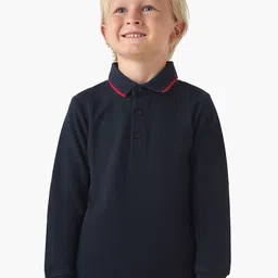 Juniors by Babyshop Boys Polo Collar Long Sleeves Cotton Tshirt-picture-11