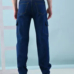 Moda Rapido Men Classic Relaxed Fit Low Distress Jeans image 5