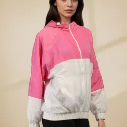 Roadster Colourblocked Hooded Windcheater Tailored Jacket image 5