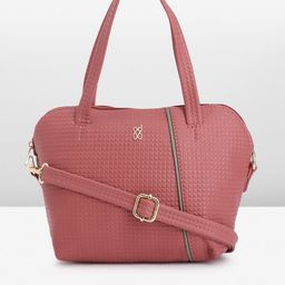 Baggit Geometric Textured PU Bowling Handheld Bag-picture-1