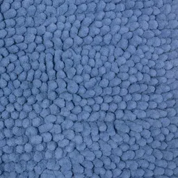 BIANCA Set of 2 Blue Solid Anti-Skid Bath Rugs image 5