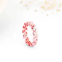 GIVA 92.5 Sterling Silver Rose Gold Laurel Wreath Ring-picture-22