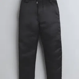 Fourfolds Boys Black Regular Fit Blazer & Trousers Set image 4