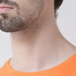 Friskers Orange Cotton Slim Fit Printed T-Shirt image 4