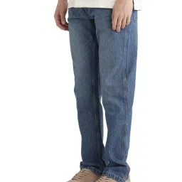 Rare Rabbit Blue Regular Fit Solid Jeans image 4