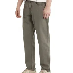 Rare Rabbit Green Relaxed Fit Solid Jeans image 4