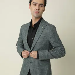 Rare Rabbit Olive Tailored Fit Solid Blazer image 4