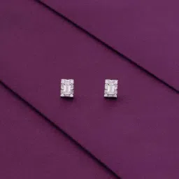 Kai Jewel Sterling Silver Chic Baguette Stud Earrings for Women-picture-30