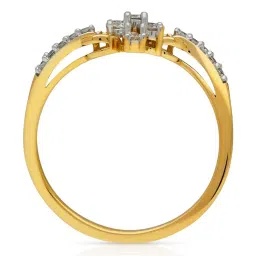 Malabar Gold and Diamonds 18k IGI Certified Diamond Yellow Gold Ring for Women image 4