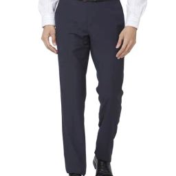 Raymond Blue Slim Fit Trousers-picture-40