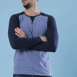 Campus Sutra Denim Blue Full Sleeves T-Shirt-picture-16