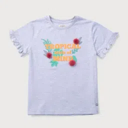 Gini & Jony Kids Lilac Printed Top-picture-34