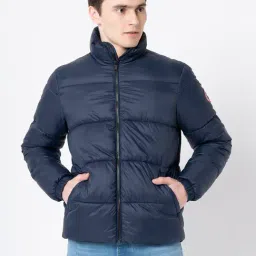 Red Tape Navy Full Sleeves High Neck Jacket-image-4