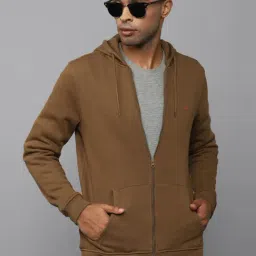 Men Brown Hooded Neck Full Sleeves Casual Sweatshirt-image-45