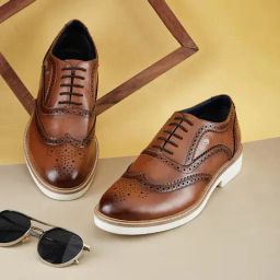 Duke Men's Tan Brogue Shoes-picture-40