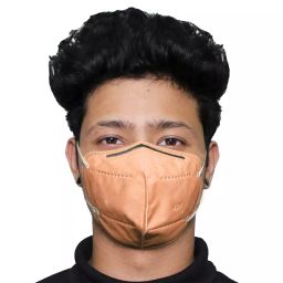 Oriley N95 5 Layer Disposable Face Mask with Nose Pin and Earloop Peach (Pack of 2 Pcs)-picture-18