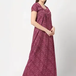 Sweet Dreams Purple Printed Nighty image 4