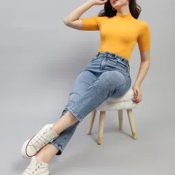 Monte Carlo Light Blue Cotton Straight Fit Low Rise Jeans image 4