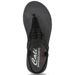 Skechers Women's MEDITATION - SWEET ROCK Black Thong Sandals image 4