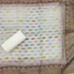 SHADOW & SAINING Printed Unstitched Dress Material image 4