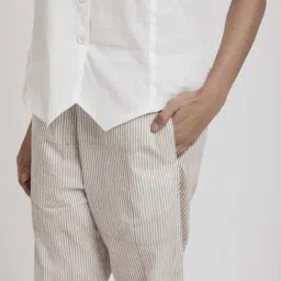 Ratan Jaipur White and Beige Tapered Pant image 3